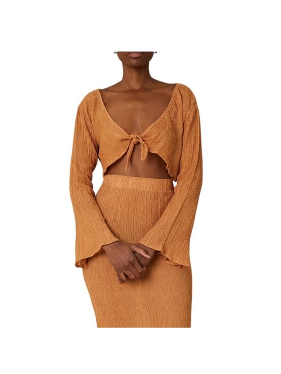 Savannah Morrow Tops - Savannah Morrow The Label Amarillo Silk Top Size XS Sandstone
